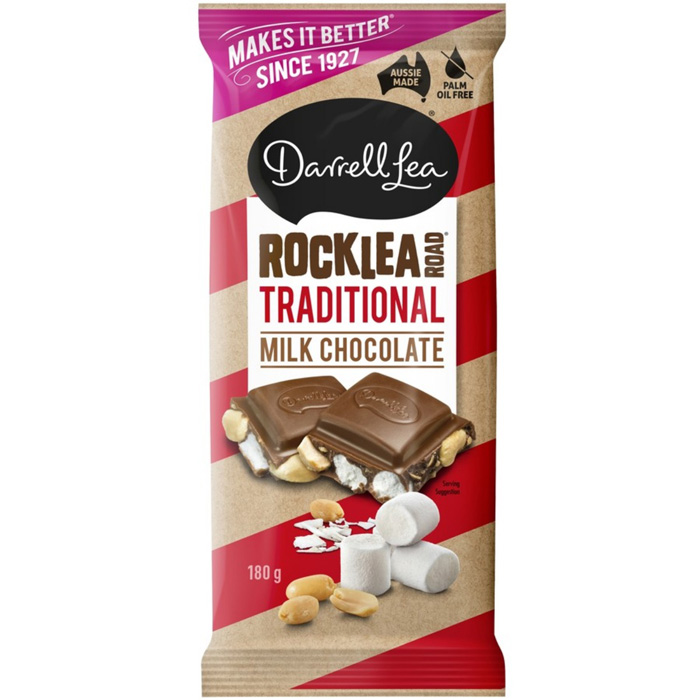 Darrell Lea Rocklea Road Milk Chocolate 180g