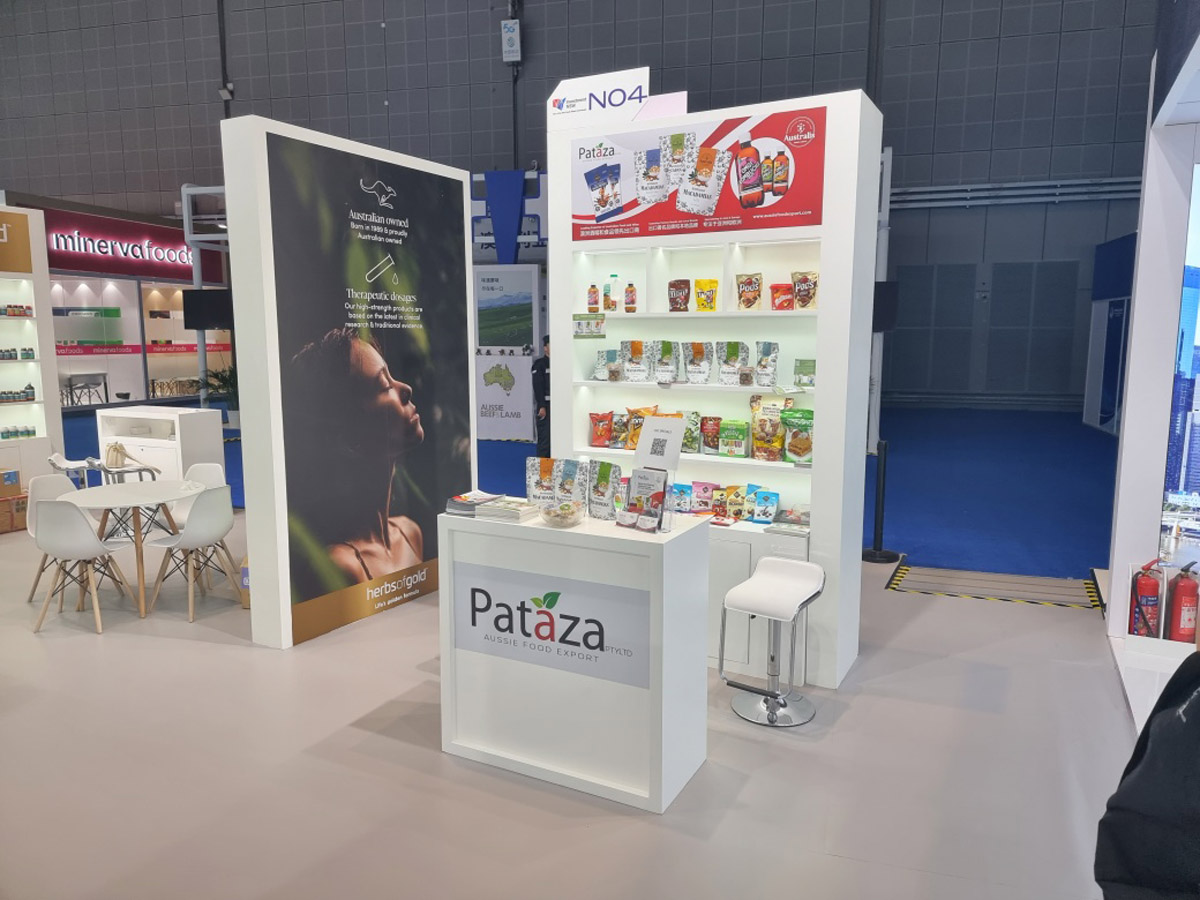 PATAZA stand at CIIE Tradeshow Shanghai 2023